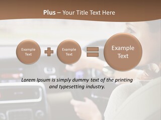 Driving Girl PowerPoint Template