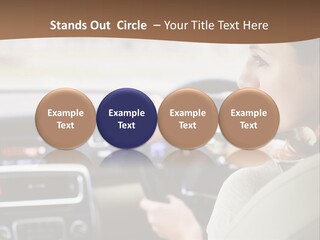 Driving Girl PowerPoint Template