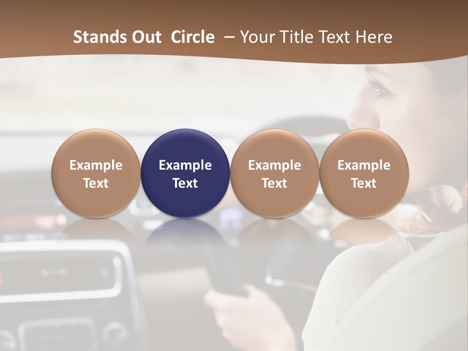 Driving Girl PowerPoint Template