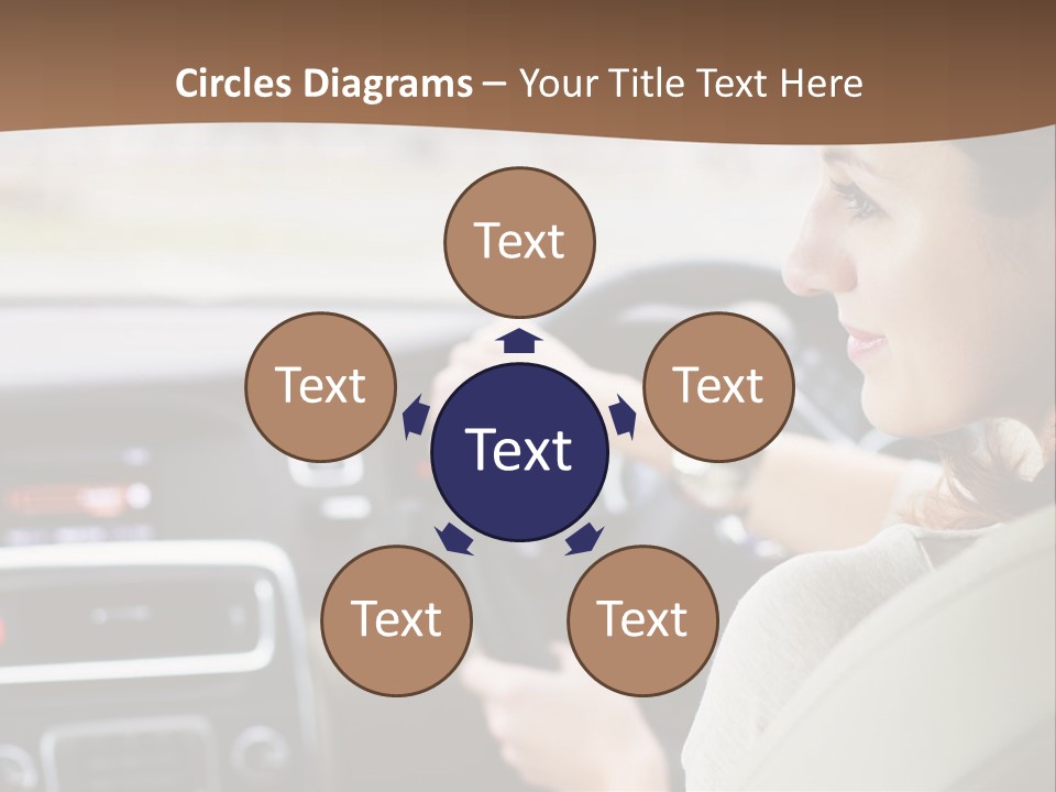 Driving Girl PowerPoint Template