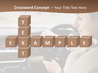 Driving Girl PowerPoint Template