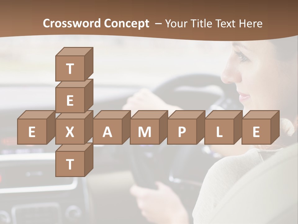 Driving Girl PowerPoint Template