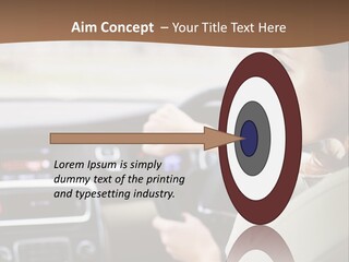 Driving Girl PowerPoint Template