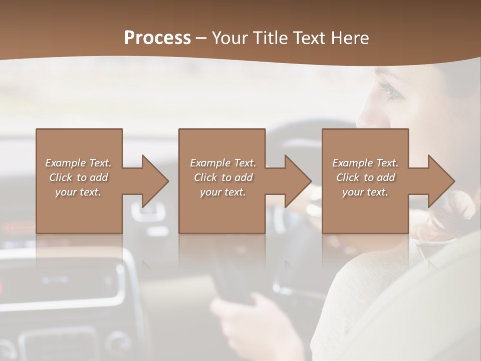 Driving Girl PowerPoint Template