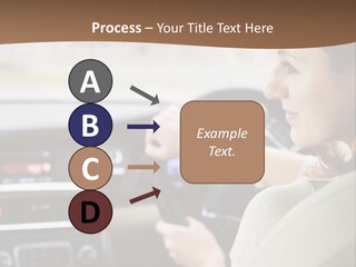 Driving Girl PowerPoint Template