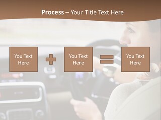 Driving Girl PowerPoint Template