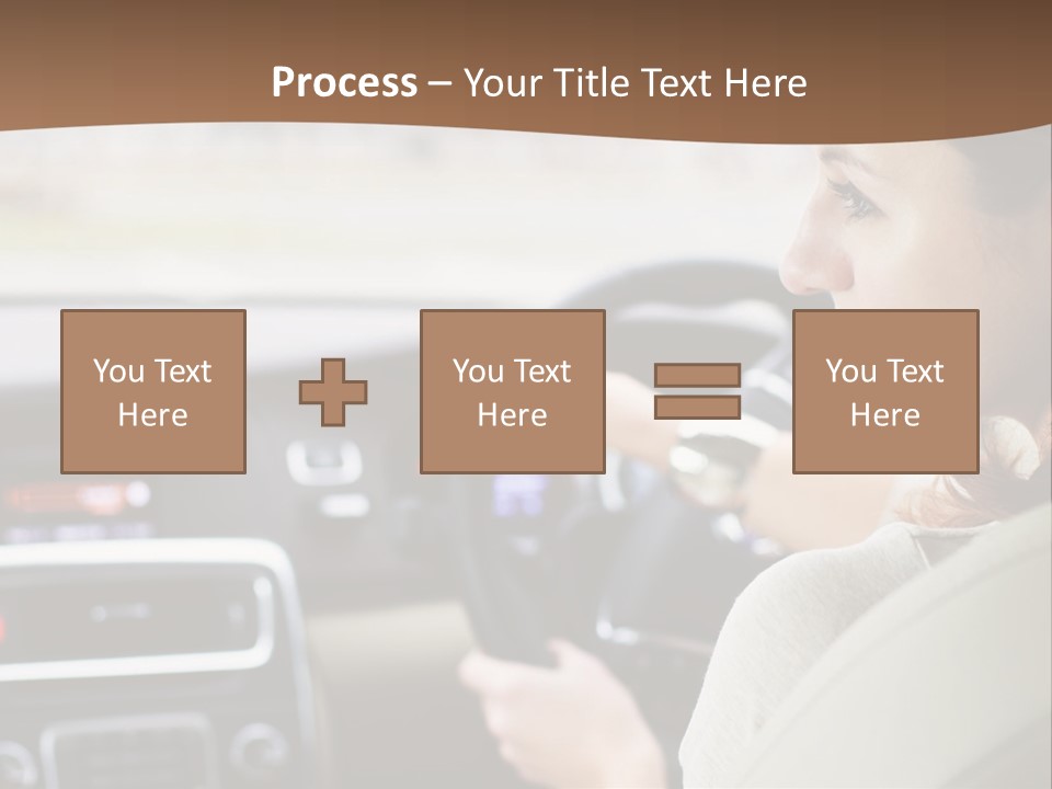 Driving Girl PowerPoint Template