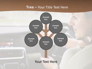 Driving Girl PowerPoint Template