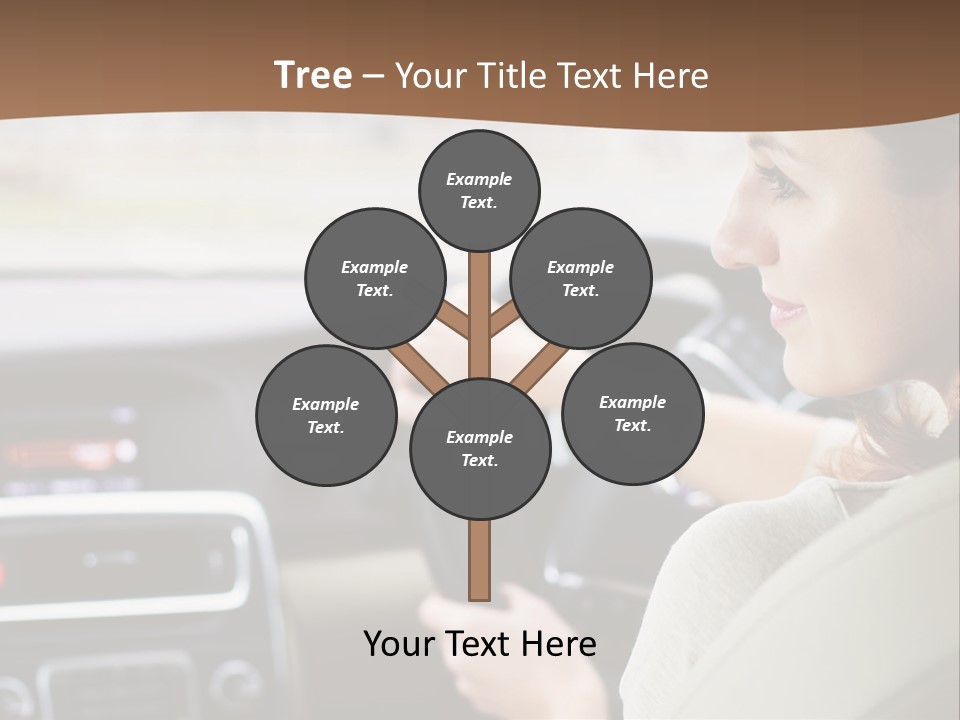 Driving Girl PowerPoint Template