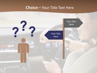Driving Girl PowerPoint Template
