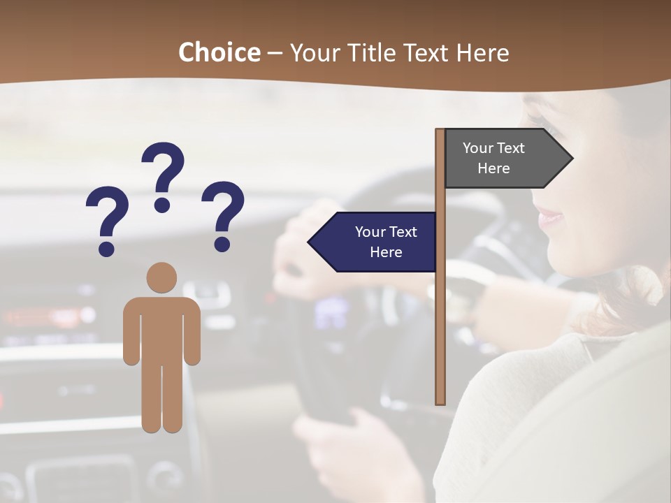 Driving Girl PowerPoint Template