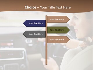 Driving Girl PowerPoint Template