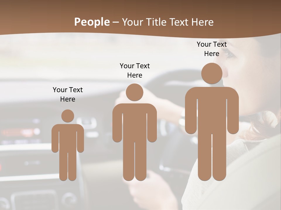 Driving Girl PowerPoint Template