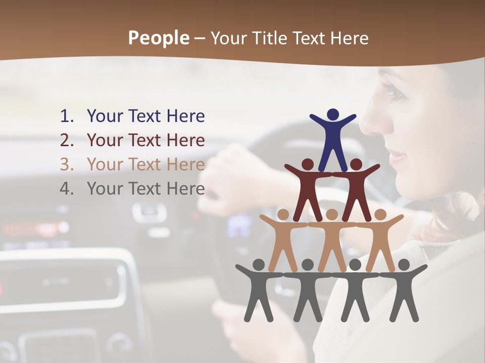 Driving Girl PowerPoint Template