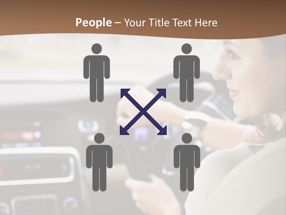 Driving Girl PowerPoint Template