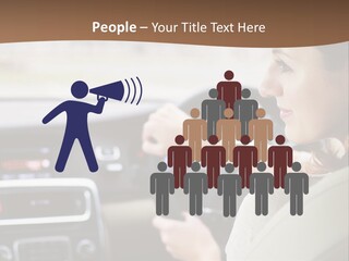 Driving Girl PowerPoint Template