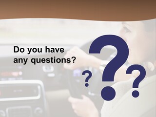 Driving Girl PowerPoint Template