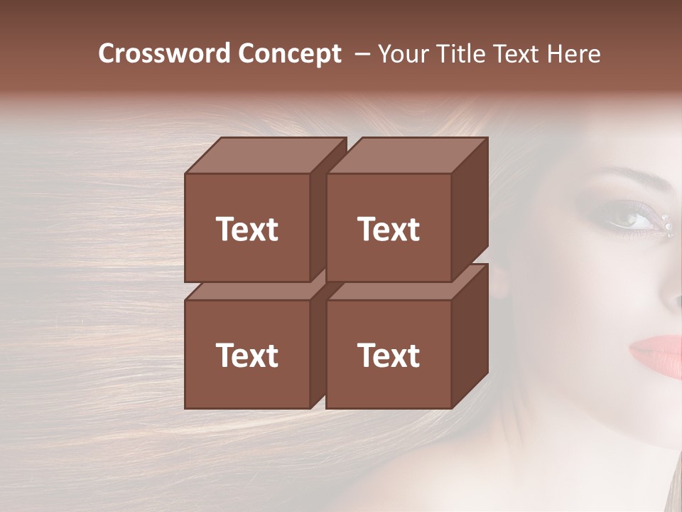 Long Hair Girl PowerPoint Template