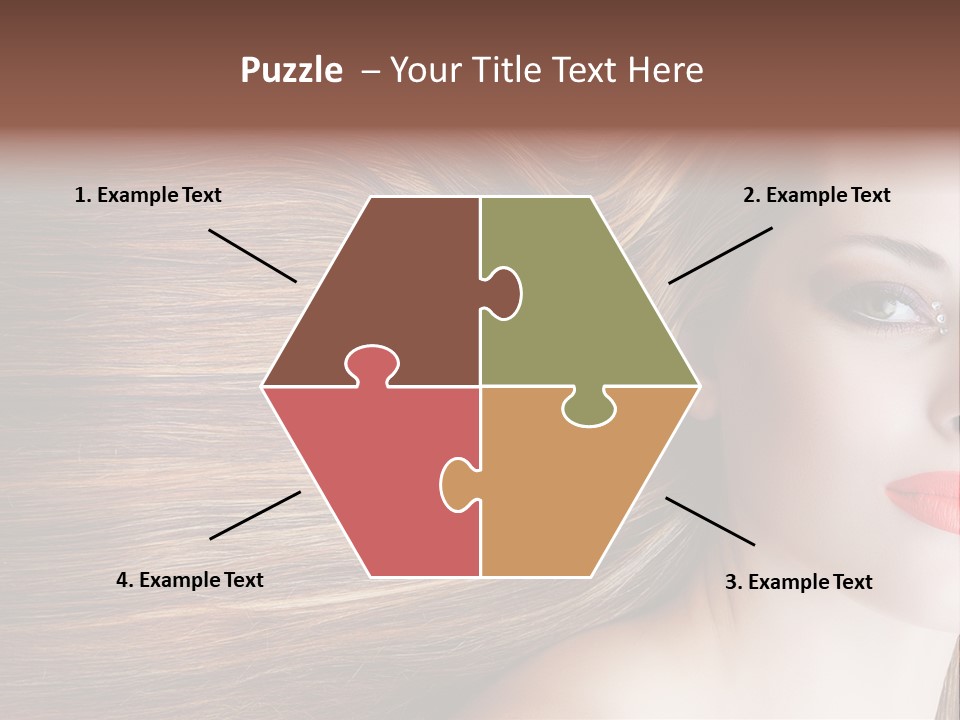 Long Hair Girl PowerPoint Template