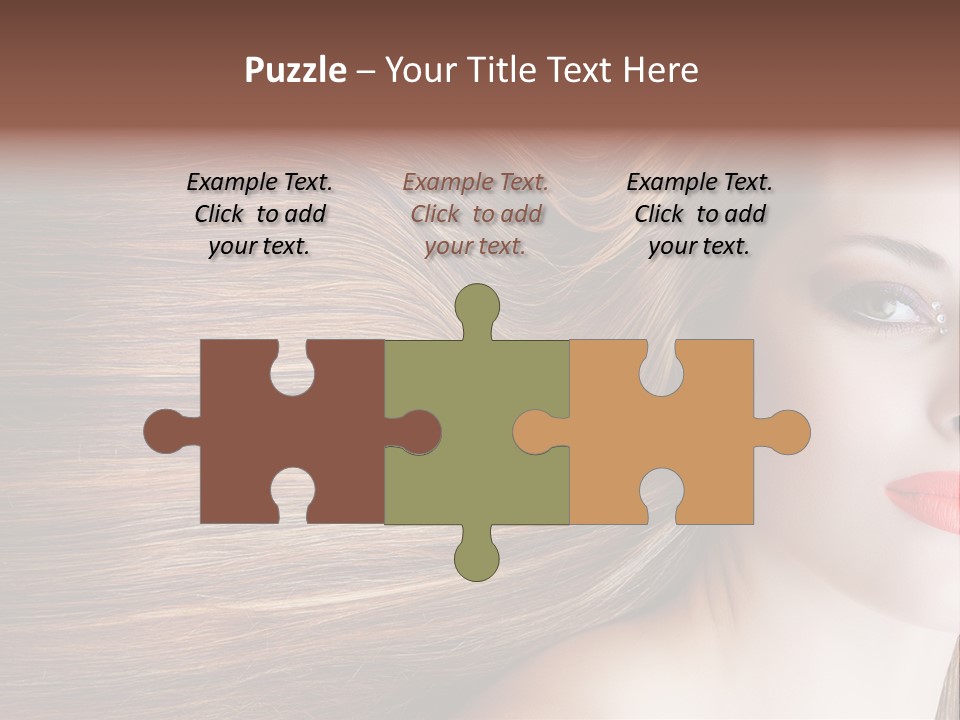 Long Hair Girl PowerPoint Template