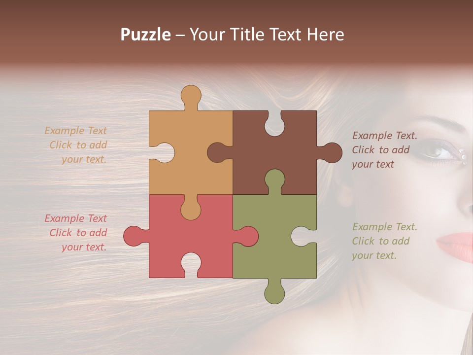 Long Hair Girl PowerPoint Template