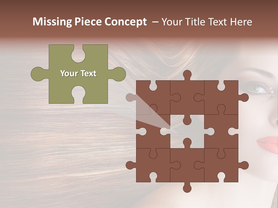 Long Hair Girl PowerPoint Template