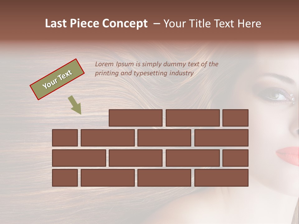 Long Hair Girl PowerPoint Template