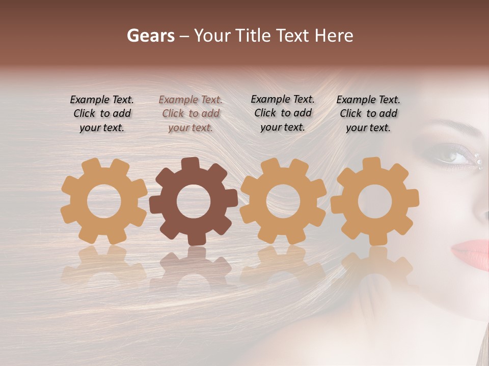 Long Hair Girl PowerPoint Template