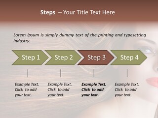 Long Hair Girl PowerPoint Template