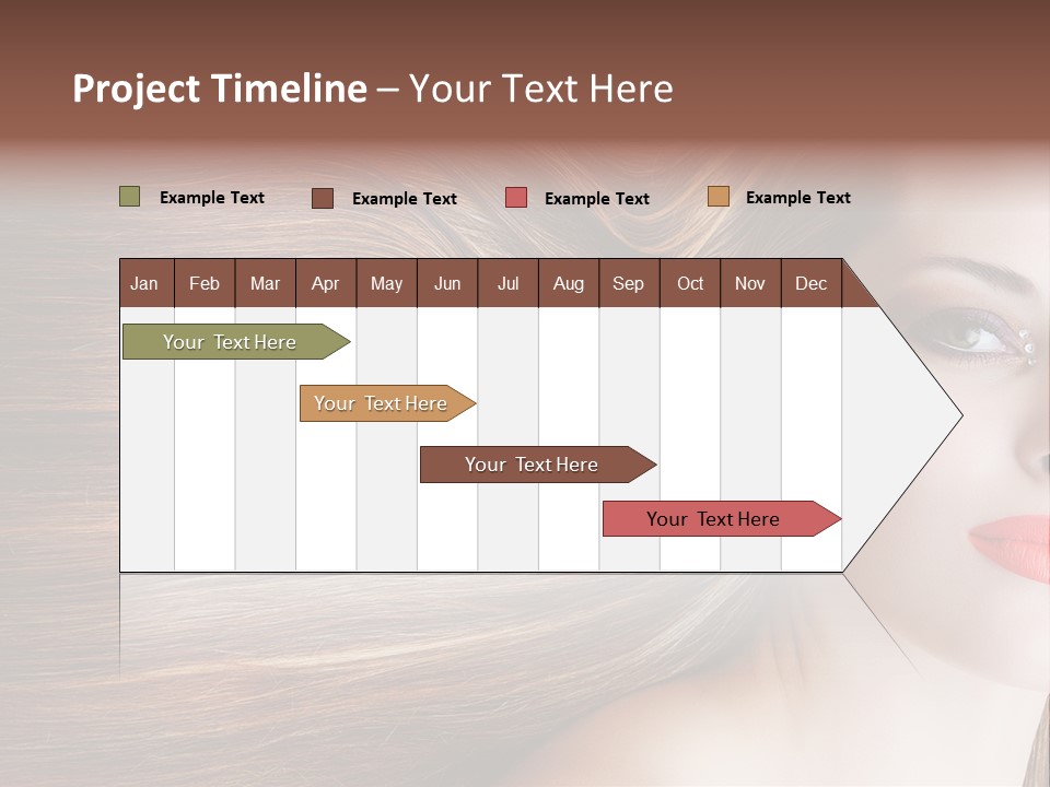 Long Hair Girl PowerPoint Template