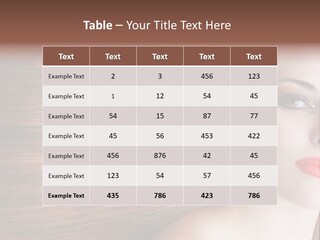 Long Hair Girl PowerPoint Template