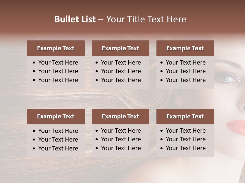 Long Hair Girl PowerPoint Template