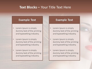 Long Hair Girl PowerPoint Template