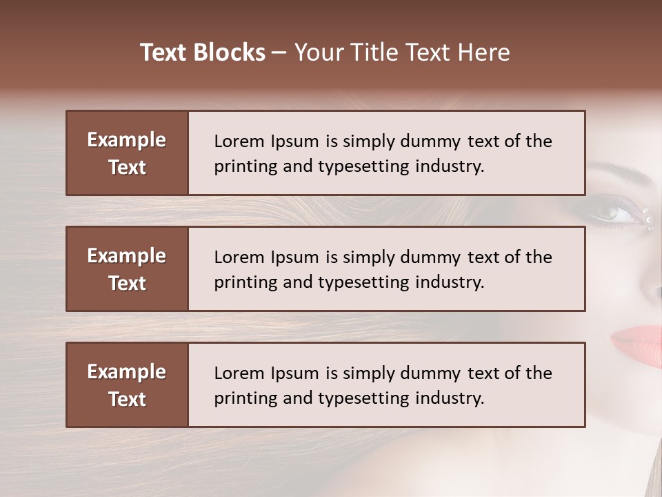Long Hair Girl PowerPoint Template
