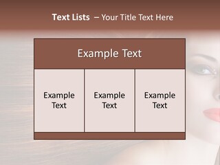 Long Hair Girl PowerPoint Template