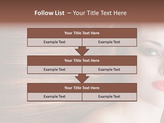 Long Hair Girl PowerPoint Template