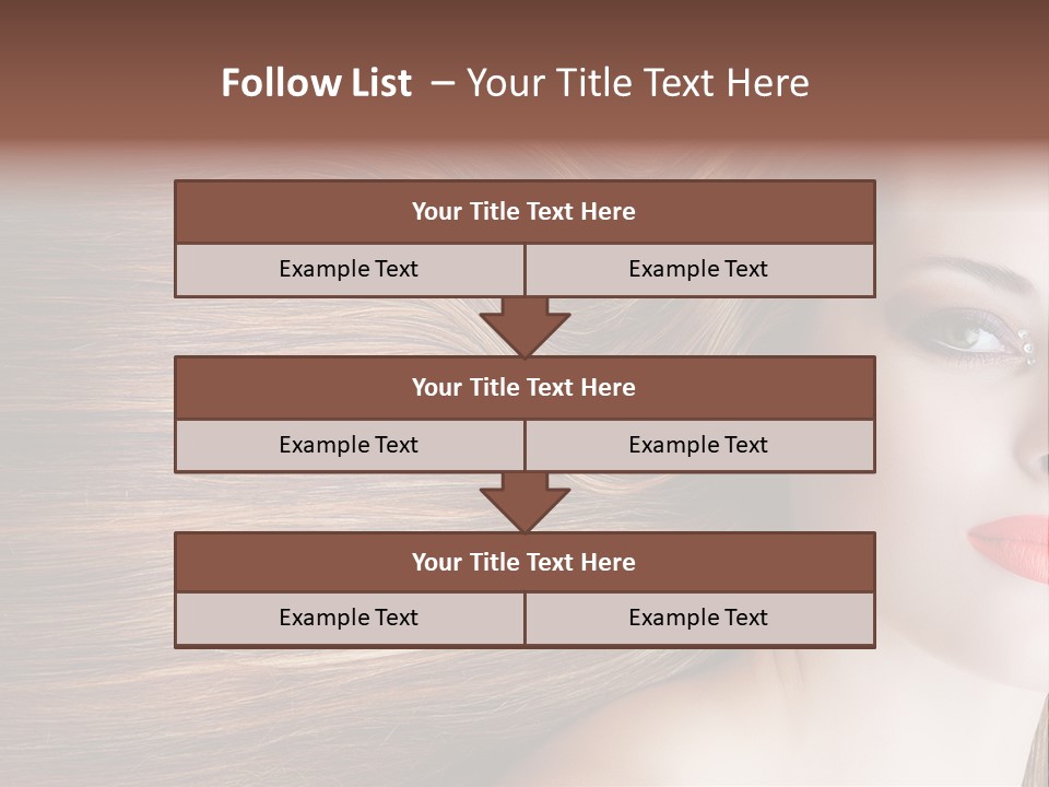 Long Hair Girl PowerPoint Template