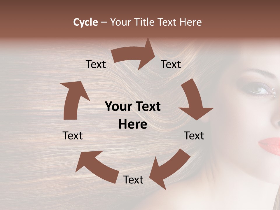 Long Hair Girl PowerPoint Template