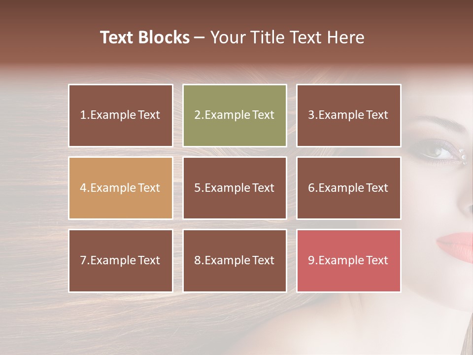 Long Hair Girl PowerPoint Template