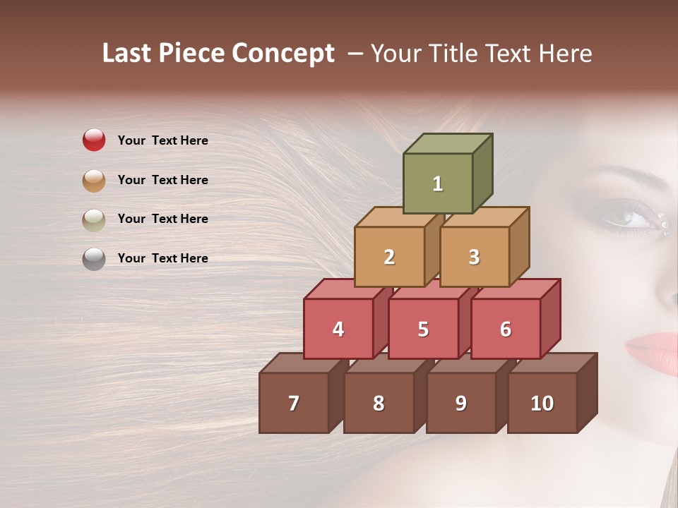 Long Hair Girl PowerPoint Template