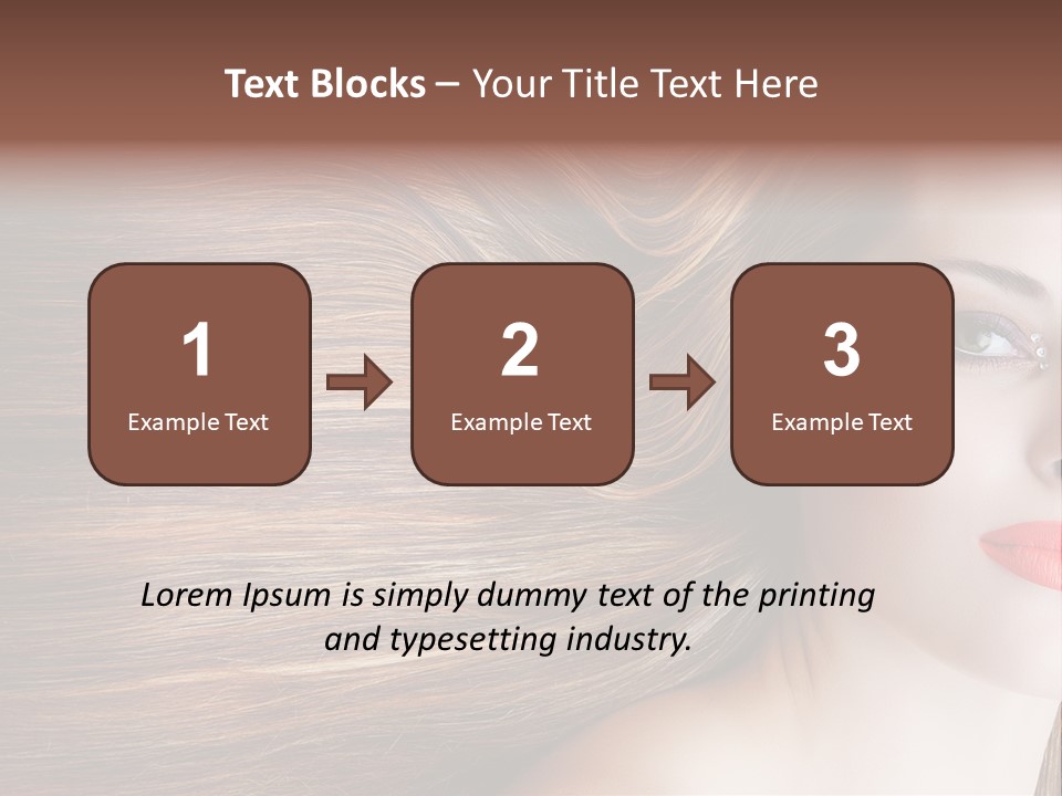 Long Hair Girl PowerPoint Template