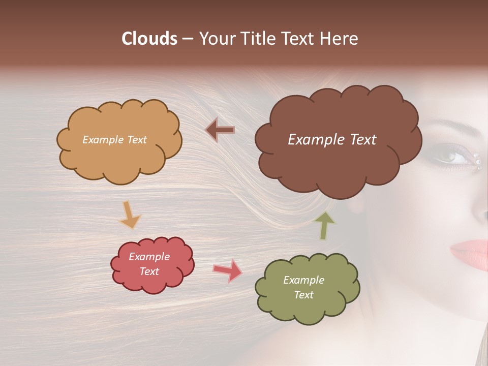 Long Hair Girl PowerPoint Template