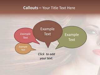 Long Hair Girl PowerPoint Template