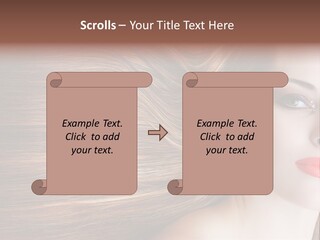 Long Hair Girl PowerPoint Template