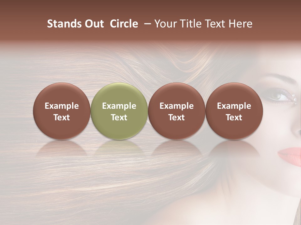 Long Hair Girl PowerPoint Template