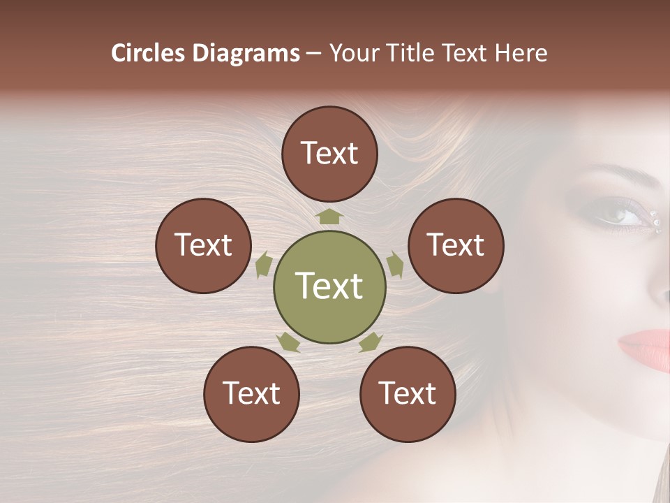 Long Hair Girl PowerPoint Template