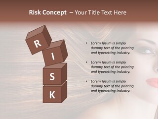 Long Hair Girl PowerPoint Template