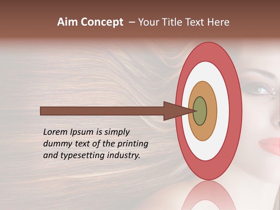 Long Hair Girl PowerPoint Template