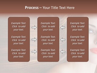 Long Hair Girl PowerPoint Template