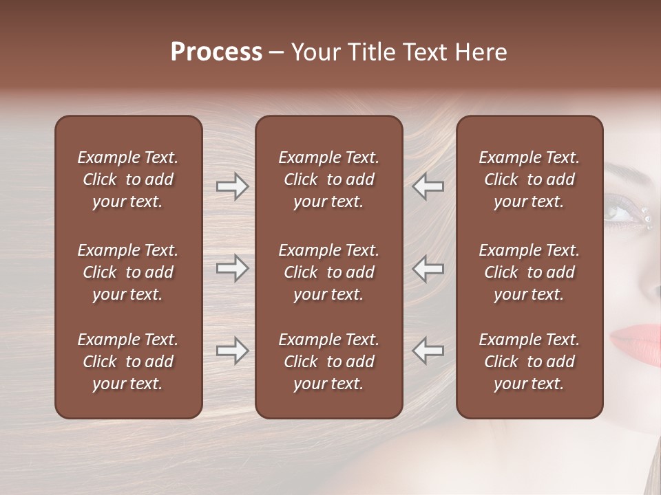 Long Hair Girl PowerPoint Template